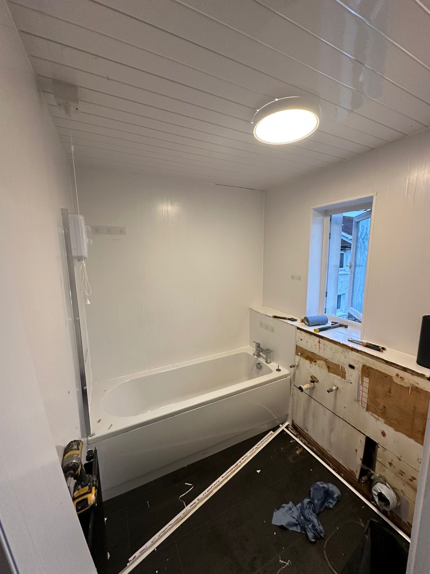 The same bathroom before its renovation